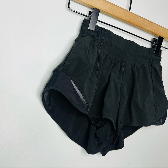 LULULEMON hotty hot running shorts black size 2 - Picture 6 of 8